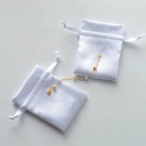 10pcs 7.5x10cm Satin Pouch Pink Silk Gift Bags