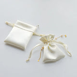 10pcs 7.5x10cm Satin Pouch Pink Silk Gift Bags