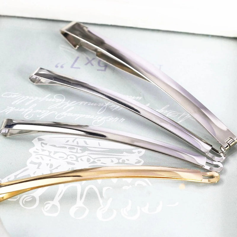 10pcs/lot Gold/Rhodium Word Clip DIY Hair Accessories