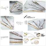 10pcs/lot Gold/Rhodium Word Clip DIY Hair Accessories