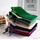 10pcs Light Velvet Bags Small Jewelry Pouch Gift Earrings Necklace Packaging