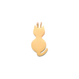 10pcs Cat Charm Stainless Steel Pendant For Necklace Jewelry Making