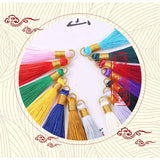 10pcs Cotton Silk Tassel Fringe for Earrings Charm DIY Jewelry Making