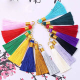 10pcs Cotton Silk Tassel Fringe for Earrings Charm DIY Jewelry Making