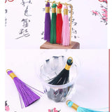 10pcs Cotton Silk Tassel Fringe for Earrings Charm DIY Jewelry Making