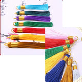 10pcs Cotton Silk Tassel Fringe for Earrings Charm DIY Jewelry Making