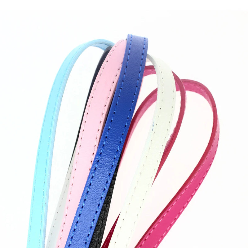 10pcs 8mm DIY Wristband Keychain 1M Length for Letter Charms Copy Leather