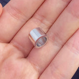 10pcs 8mm X 10mm Cylinder Stainless Steel Charms Beads