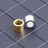 10pcs 8mm X 10mm Cylinder Stainless Steel Charms Beads