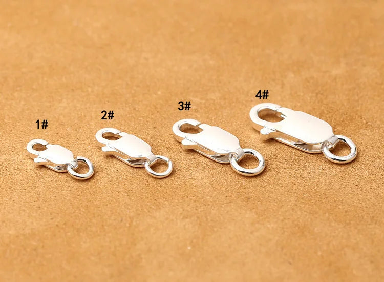 10pcs/lot 925 Silver Pendant bail Lobster 8mm-14mm DIY Jewelry
