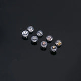 10pcs S925 Silver Earring Back Earplug Nut Stoppers 4 Colors DIY Jewelry