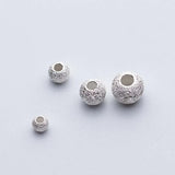 10pcs 925 Sterling Silver Round Beads 3mm-6mm Spacer DIY Jewelry Making