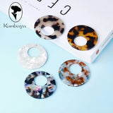 10pcs Acrylic Centrifugal Circle DIY Charms Earrings P18425