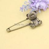 10pcs Vintage Animal Brooch Safety Pins for Garment Accessories (K02089)