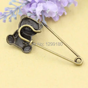 10pcs Vintage Animal Brooch Safety Pins for Garment Accessories (K02089)