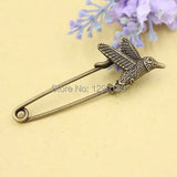 10pcs Vintage Animal Brooch Safety Pins For Garment Scarf Clip (K02092)