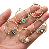 10pcs Alloy Eyes Charms Pendant for DIY Jewelry Making