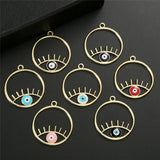 10pcs Alloy Eyes Charms Pendant for DIY Jewelry Making