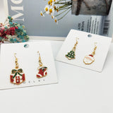 Alloy Enamel Christmas Charms Pendant Jewelry Making Christmas Decoration