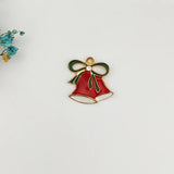 Alloy Enamel Christmas Charms Pendant Jewelry Making Christmas Decoration
