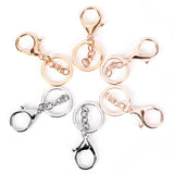 10pcs Silver Plated Lobster Clasp Keychains DIY Craft Jewelry Making