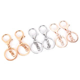 10pcs Silver Plated Lobster Clasp Keychains DIY Craft Jewelry Making