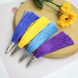 10pcs Alloy Tassels Trim Fringe for Bookmark Earrings DIY Jewelry