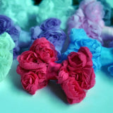 10pcs Mini Boutique Rose Lace Baby Bows For Hair