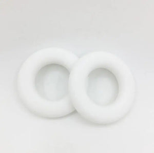 10pcs Baby Silicone Donut Teething Ring 45mm Food Grade Pendant