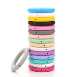 10pcs/lot Baby Silicone Teething Ring 65mm BPA High Silicone Teether Toys