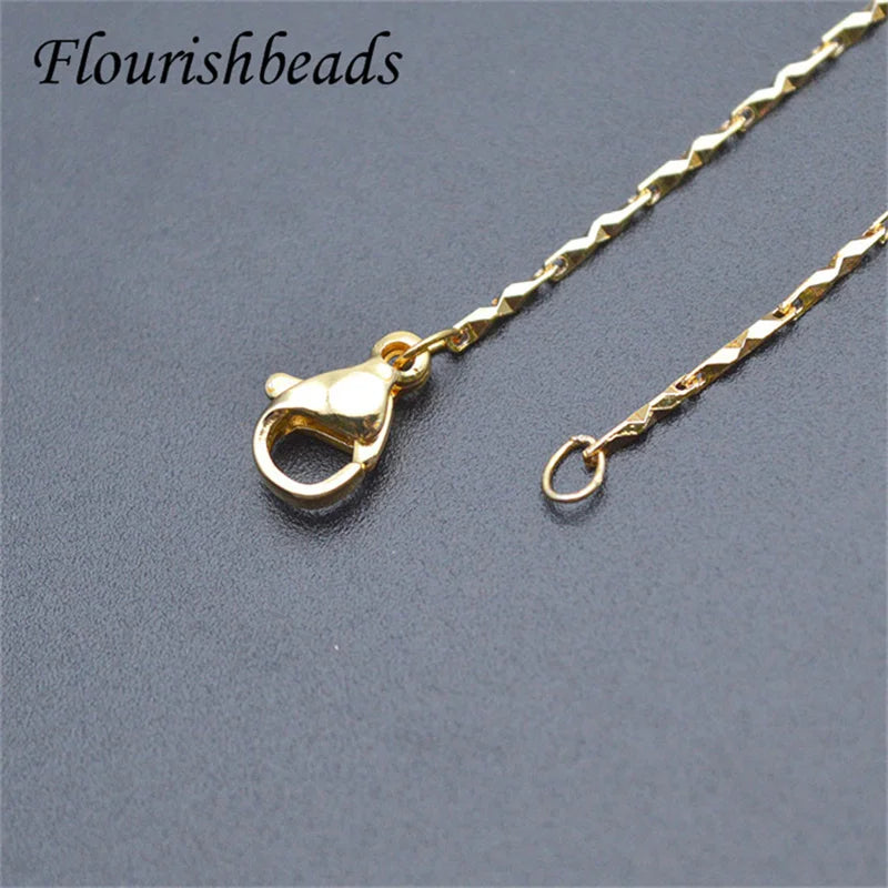 10pcs Small Size 1mm Thickness Link Chain Necklace Chain for DIY Women Jewelry