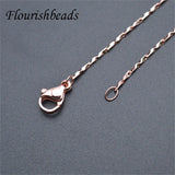 10pcs Small Size 1mm Thickness Link Chain Necklace Chain for DIY Women Jewelry