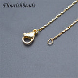 10pcs Small Size 1mm Thickness Link Chain Necklace Chain for DIY Women Jewelry