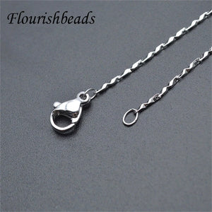 10pcs Small Size 1mm Thickness Link Chain Necklace Chain for DIY Women Jewelry