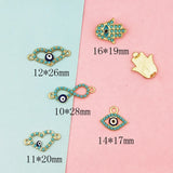 10pcs Alloy Demon Eye Charms Metal Pendants for DIY Jewelry