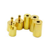 10pcs Metal End Caps Clasps for Round Leather Cord DIY Jewelry Making