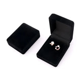 10pcs Velvet Earrings Box Rectangle Jewelry Wedding Necklace Display