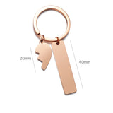 10pcs/lot Stainless Steel Key Chain Rings Personalized Jewelry Making