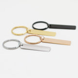 10pcs Blank Stainless Steel Key Chain Ring for Personalized Jewelry SP031