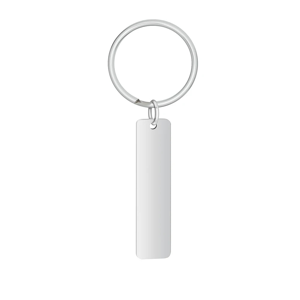 10pcs Blank Stainless Steel Key Chain Ring for Personalized Jewelry SP031
