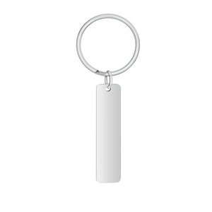 10pcs Blank Stainless Steel Key Chain Ring for Personalized Jewelry SP031
