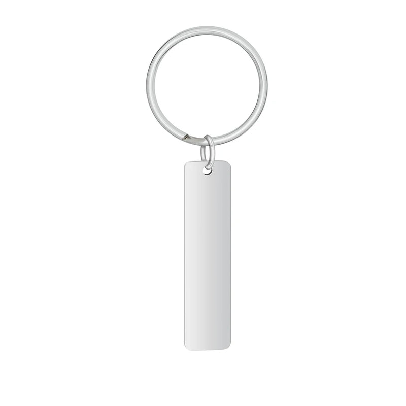 10pcs Blank Stainless Steel Key Chain Ring for Personalized Jewelry SP031
