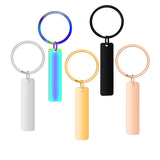 10pcs Blank Stainless Steel Key Chain Ring for Personalized Jewelry SP031