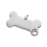 10pcs Stainless Steel Bone Tags 20*40mm Jewelry Making Multicolor SP039