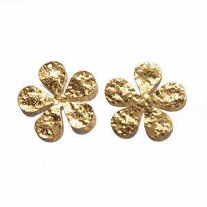 10pcs Brass Daisy Flower Pendant for DIY Jewelry Making