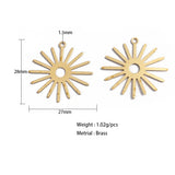 10pcs Sun Flower Charms for DIY Earrings Necklace Jewelry Making