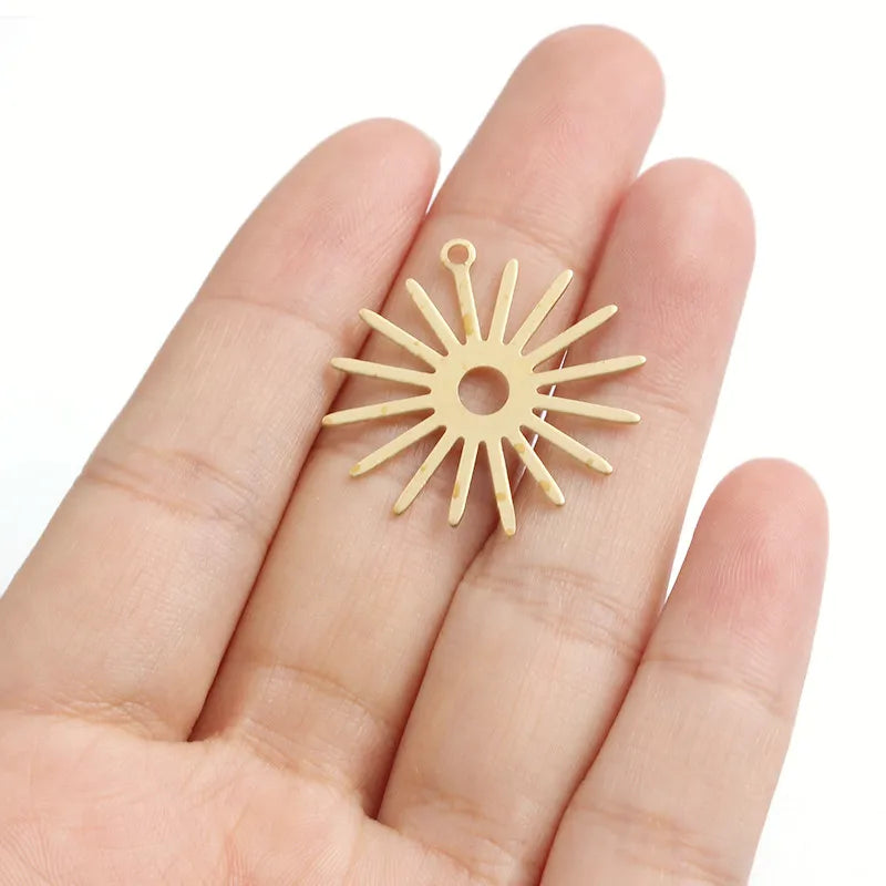 10pcs Sun Flower Charms for DIY Earrings Necklace Jewelry Making
