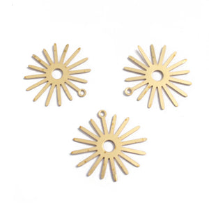 10pcs Sun Flower Charms for DIY Earrings Necklace Jewelry Making