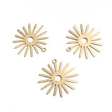 10pcs Sun Flower Charms for DIY Earrings Necklace Jewelry Making