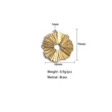 10pcs Brass Wire Drawing Round Charms Pendant for DIY Jewelry Making